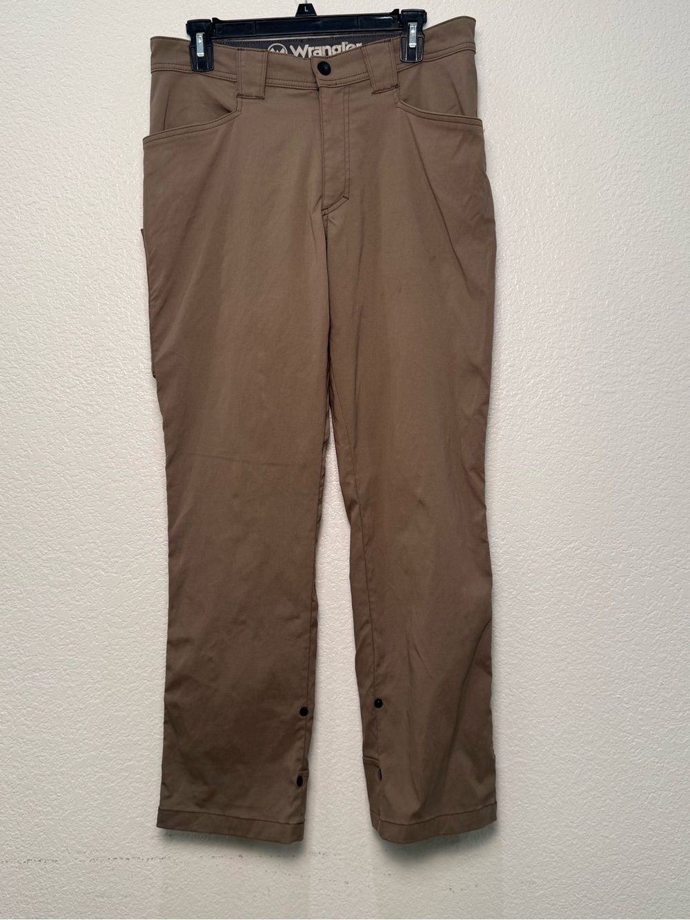 Wrangler Mens 32x30 Outdoor Performance Cargo Pants Morel Brown Stretch Hiking